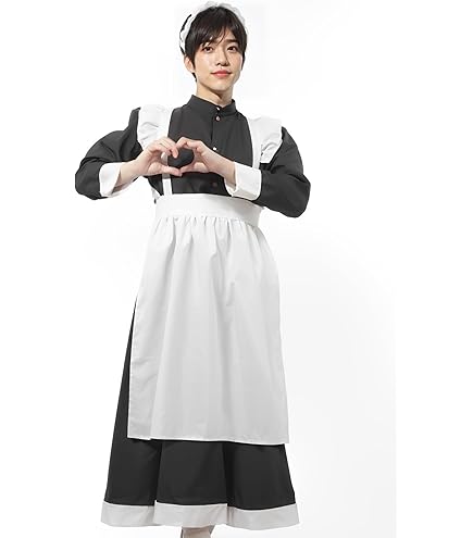 Amazon.co.jp: クラシカル ロング丈 メイド服ゴスロリ ロングメイド服